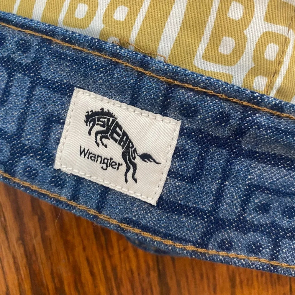 Leon Bridges‎ x Wrangler LB Initial Print Denim Jacket Size XL NWOT Concert